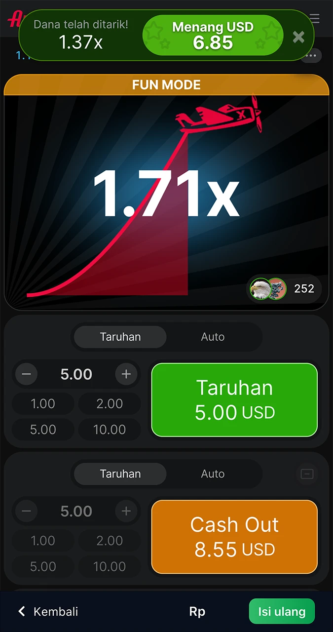 Tarik kemenangan Anda dari permainan Aviator 1win tepat waktu.