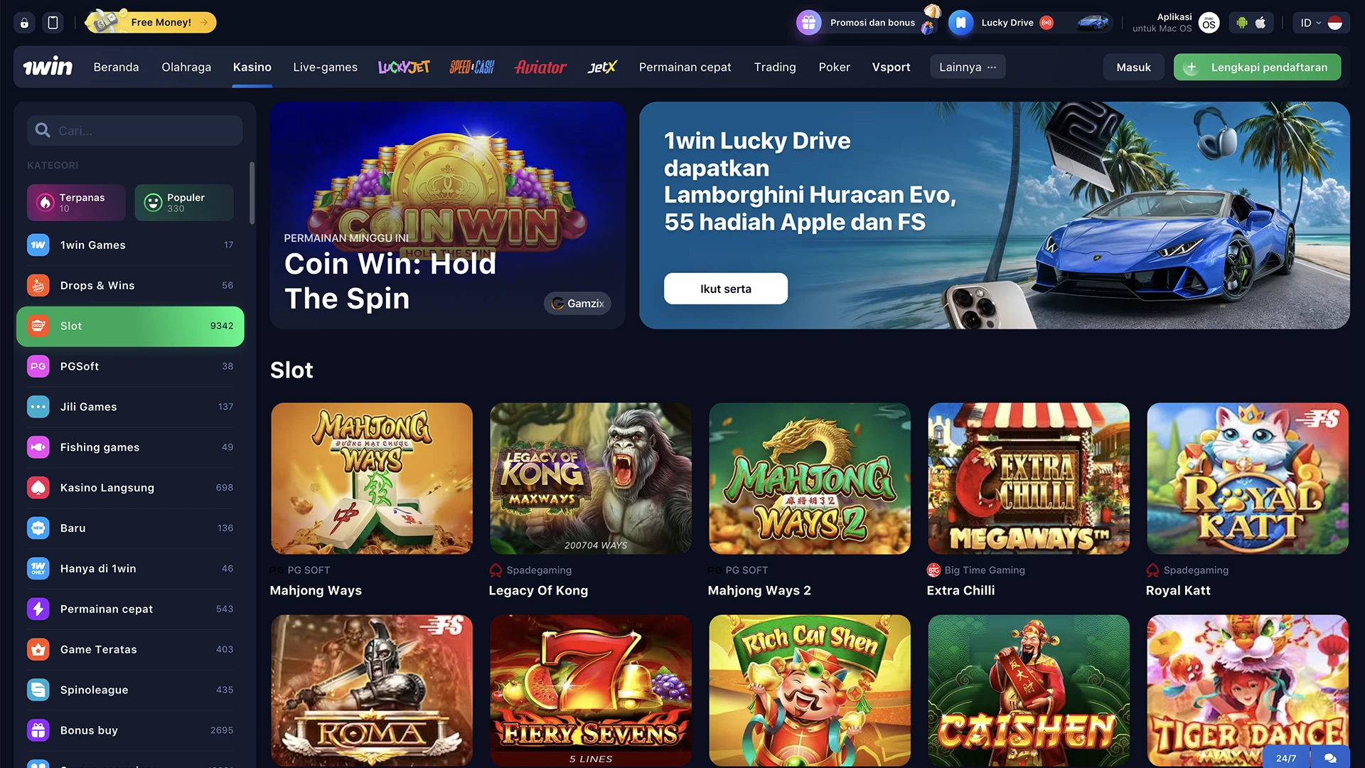 The most profitable slot of the 1win casino.