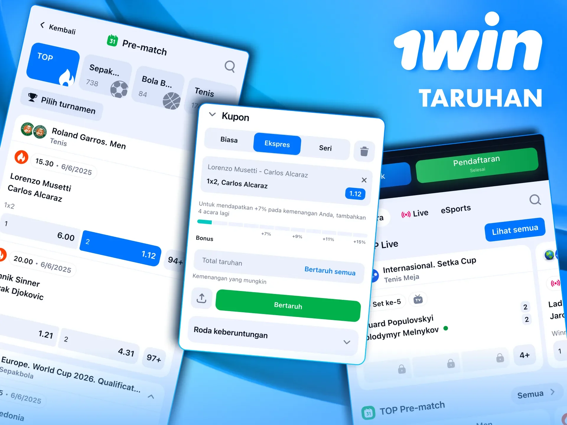 Buatlah prediksi Anda tentang acara olahraga menggunakan aplikasi 1win.