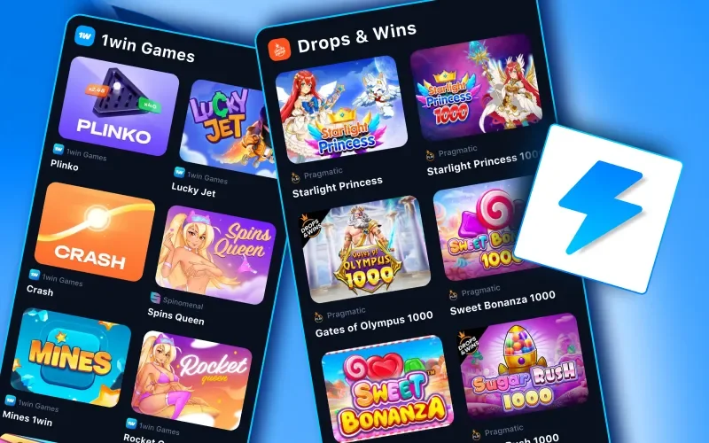 Nikmati slot terbaik dari kasino 1win.