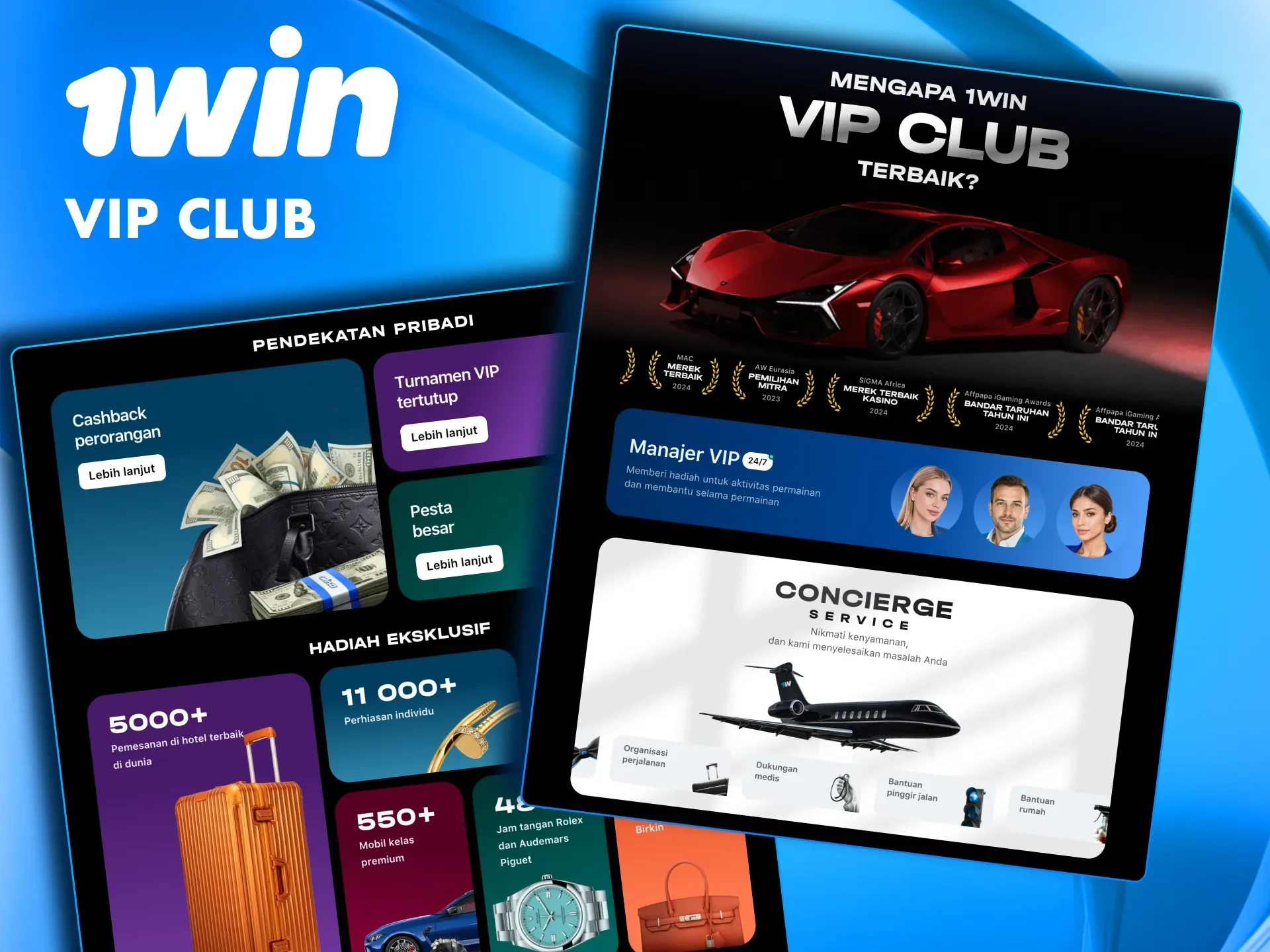 Bergabunglah dengan klub VIP 1win untuk mendapatkan bonus dan hadiah tambahan.