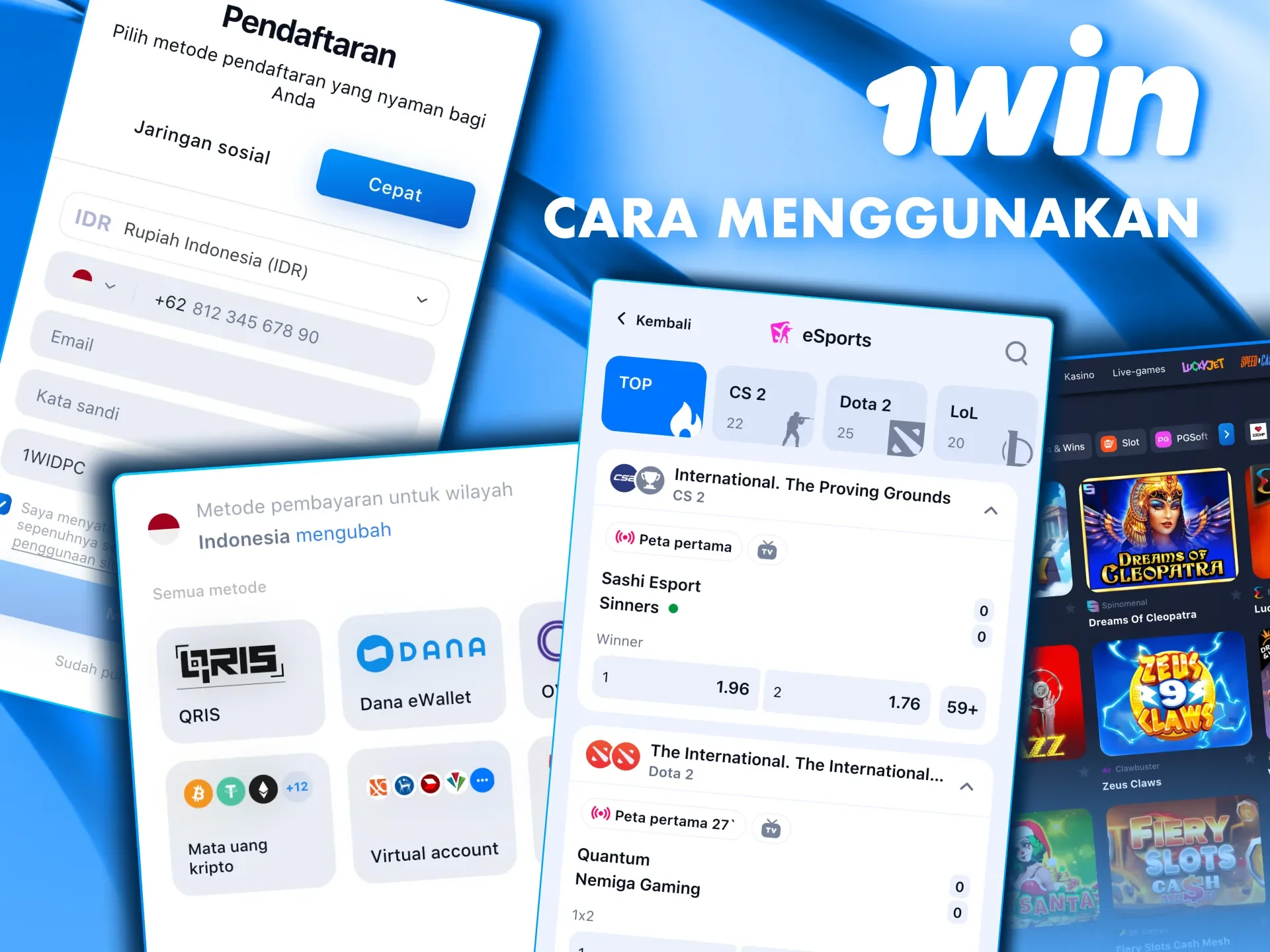 Untuk menggunakan kode dari 1win Anda hanya perlu beberapa klik.
