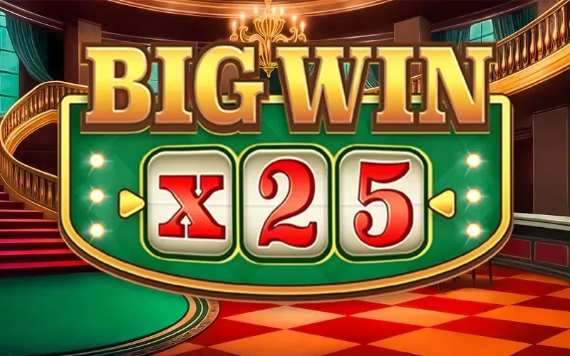 Big Win x25 at 1win offers bright graphics and classic symbols.