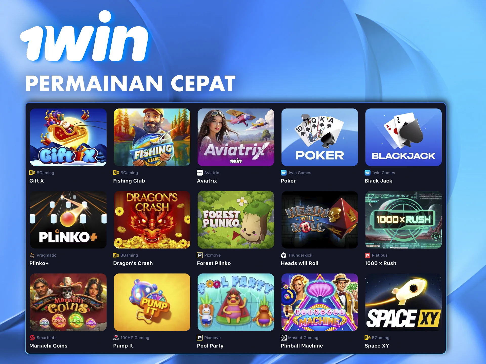 Permainan cepat dari 1win akan membantu Anda meraup kekayaan hanya dengan beberapa klik.