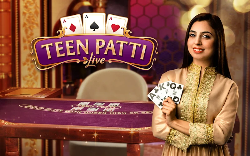 Kumpulkan kombinasi kartu pemenang dalam permainan Teen Patti di 1win Casino.